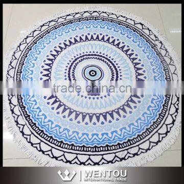 Round Shape Woven Technics Tassel Round Beach Towel Quality Choice photo-4
