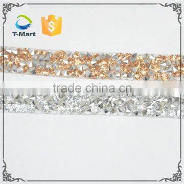 2016 New Designs Hot Fix Point Back Rhinestone Trimming for Women Dress photo-2