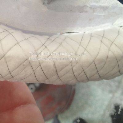 Ceramic fiber blanket braided SS wire rope