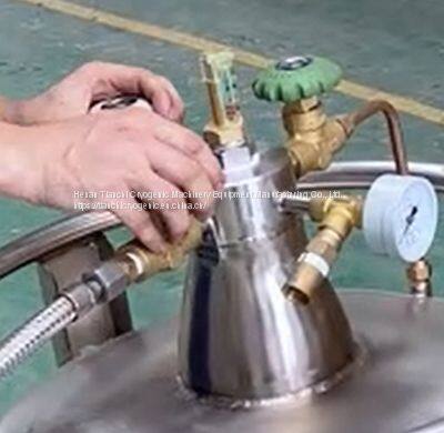 Romania Self-pressurizing Liquid Nitrogen Tank Factory KGSQ Liquid Nitrogen Supply Tank With Valve for Laboratory Use photo-3