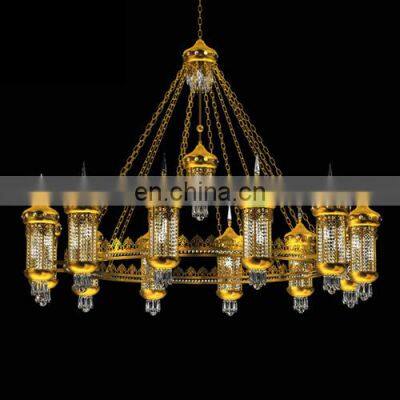 Crystal Large Pendant Lamp Islamic Mosque Decoration Chandelier Luxury