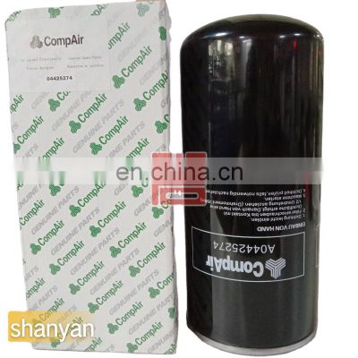 industrial screw air compressor spare parts  Compair oil filter A04425274