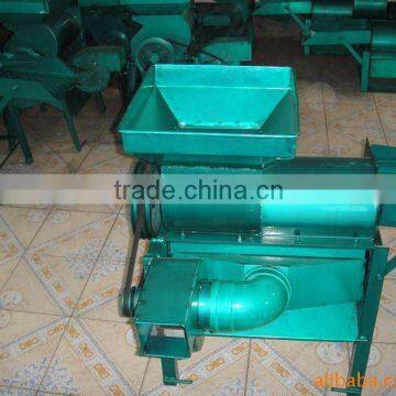 corn peeling and thresher machine