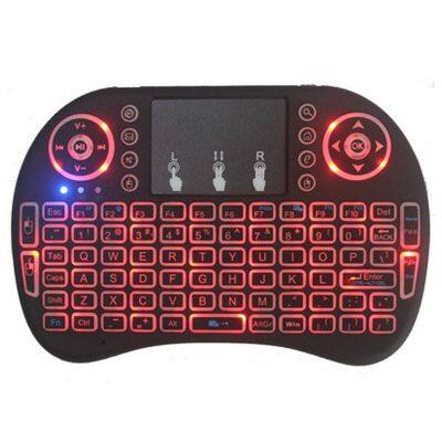 Custom Logo 7 Color RGB Backlit Mini Wireless Keyboard for TV Box Air Computer Mouse Keyboards