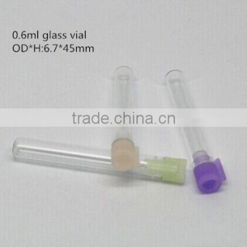 0.6ml fragrance oil vial, perfume glass test vial