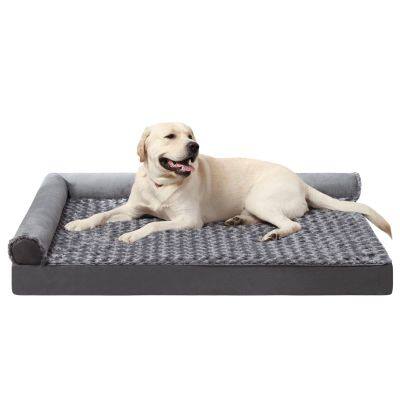 Meow Love Fall/Winter Pet Mat Soft Removable Washable Rose Velvet Nest for Cats & Big Dogs Anti-Bite Dog Bed with Foam Cushion