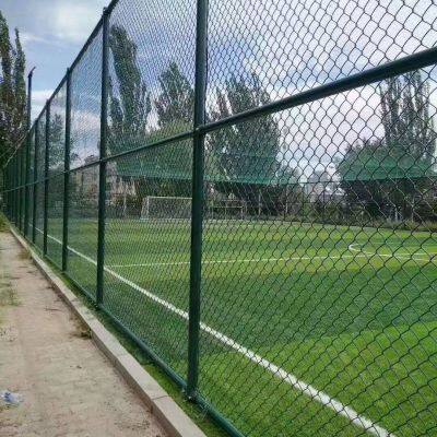 Basketball Court Protective Net / Fence Customized Stadium Hook Net Fence/Chain Link Fence