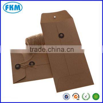 DL size brown String Tie Envelopes