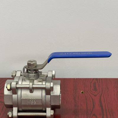 Threaded Ball Valve Carbon Steel WCB A105 Stainless Steel 304 316 ANSI 2 PCS or 3 Piece NPT BSPT Threaded Ball Valve photo-3