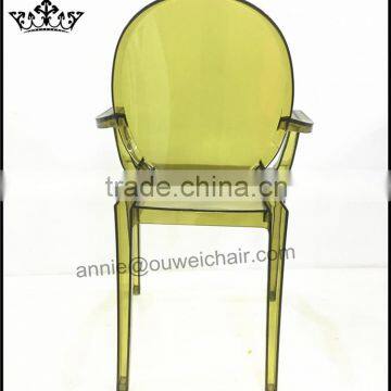 Stacking PC Armchair / Dining PC Chair / Oliver Green Chair photo-4