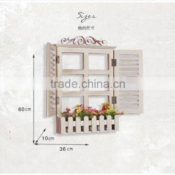 European Style Garden Wood Craft Shutter Wall Decoration photo-5
