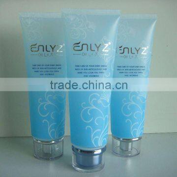 Plastic Tubes with Acrylic Caps, 120g cosmetic packing tube