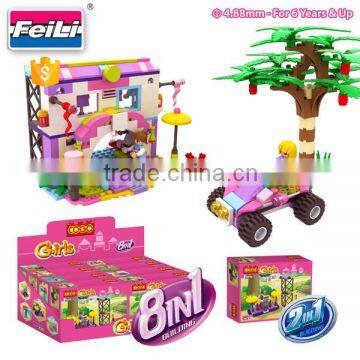 hot sell COGO bricks toys for girls 8 in 1 ABS plastic building blocks toys