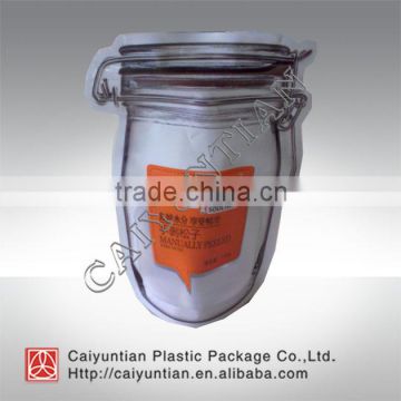 Special shaped stand up dried fruit bag , printed composite plastic shaped bag for dry fruit