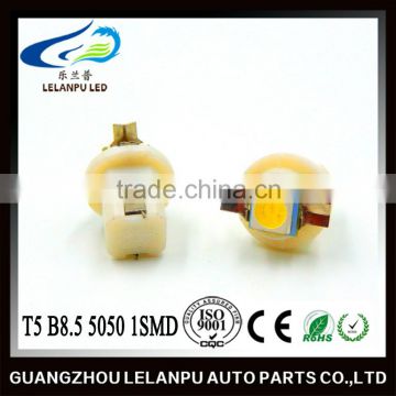 factory price hot sale auto interior led indicating lampled 12v T5 B8.5 5050 1smd car led light