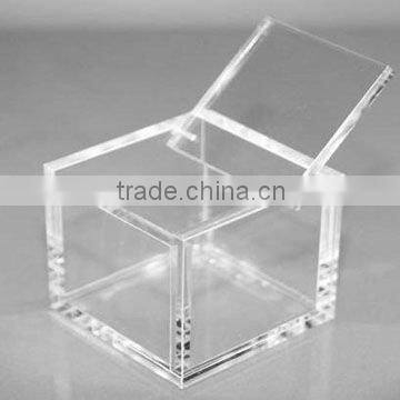 promotional simple top class square acrylic transparent boxes