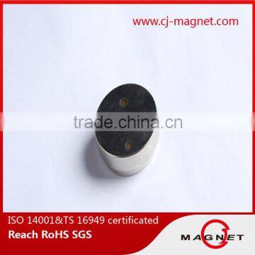 Disc shaped N50 NdFeB magnet coating with NI Zn Epoxy in high quality