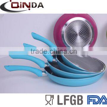 Non-stick ceramic coated forged fry pan set with induction QD-FA022