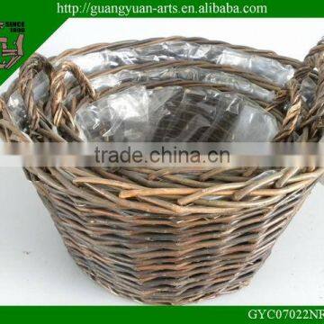 2014 new design flower natural material willow basket