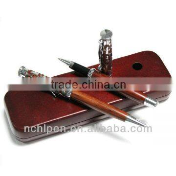 2014 High-end Customized Rosewood Ballpoint Pen/ Roller Pen (With Wooden Case)