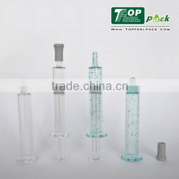 Mini small size 2ml syring for cosmetic packaging , for eye serum care