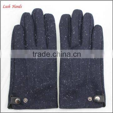 Mens hot sale smart phone touch finger woolen hand gloves with buttons