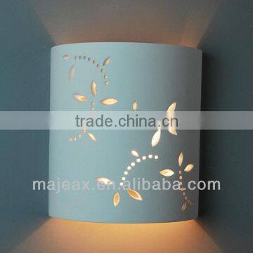 Modern White Gypsum Plaster light wall panel