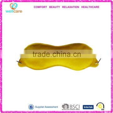 Yellow velour pvc eye mask / portable gel eye mask