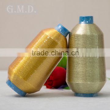 Pop exporting China high temperature resistant Pure Golden Metallic Knitting yarn for Gold Thread