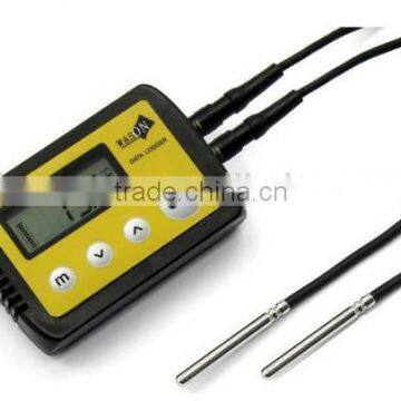 External dual/double probe high temperature data logger