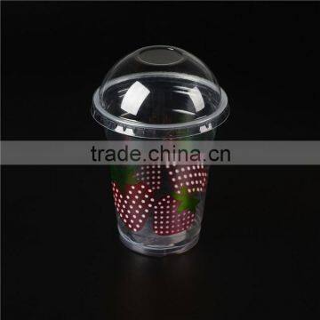 large volume plastic cup/slipper tumbler with straw/10oz plastic cup