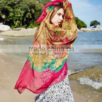 QD80413 Fashion Silk Scarf Women  China