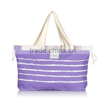 Popular Macaron Color eco friendly polyester waterproof large shopping bag for handle