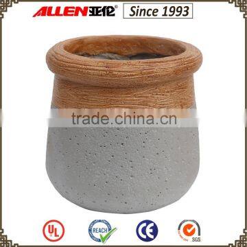 21.0 cm cylinder garden planter pot,cement planter pot