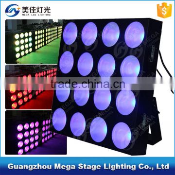 16pca 10watt 3in1rgb rainbow effect flightcase for led matrix 1610