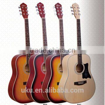 41" dreadnought wholesale cheap acoustic guitar with guiar pickguard amp EQ