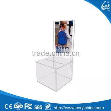 Customized Acrylic Suggestion Box Or Collection Box Manufacture In China