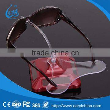 fashion imported clear acrylic sunglasses holder with 103*103*45mm