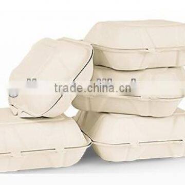 Biodegradable Tree-free Bagasse Pulp Food Box photo-2