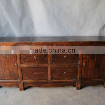 Chinese antique elm wood cabinet