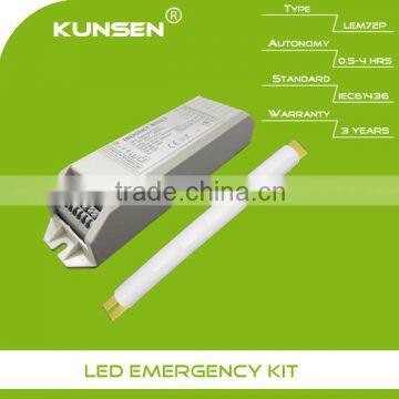 Emergency battery pack for 20W LED lighting with external driver