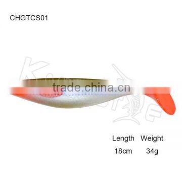 CHGTCS01factory wholesa price popular design 2016 soft shad fishing lure