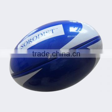 Machine stitched size 5 pvc rugby ball