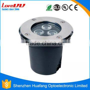 Commercial outdoor lighting IP67 led underground light 1x3w with 3 years warranty