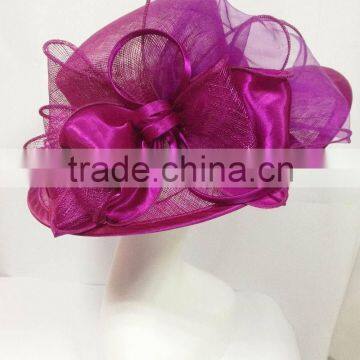 Purple woman church hat