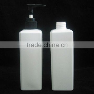 300ml Square shape lotion bottle with transparent line on corner