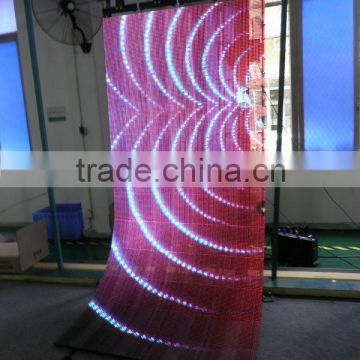 Full color P10.41 LED Curtain display Rental stage