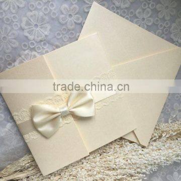 high quality ivory pure and fresh and lovely wedding invitations card