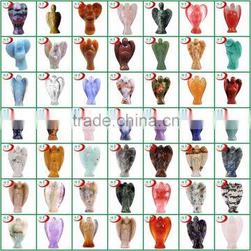 Wholesale Assorted Gemstones Healing Angels Carving