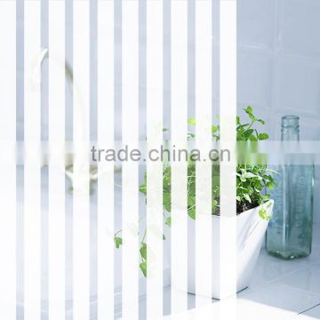 Window Colored Print Glass Tinting Film,12mm white stripe decorative film for glass door and office window